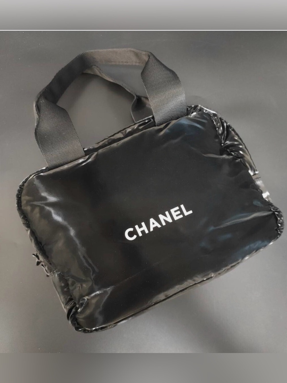 VIP Chanel Mini Boston Makeup Bag.